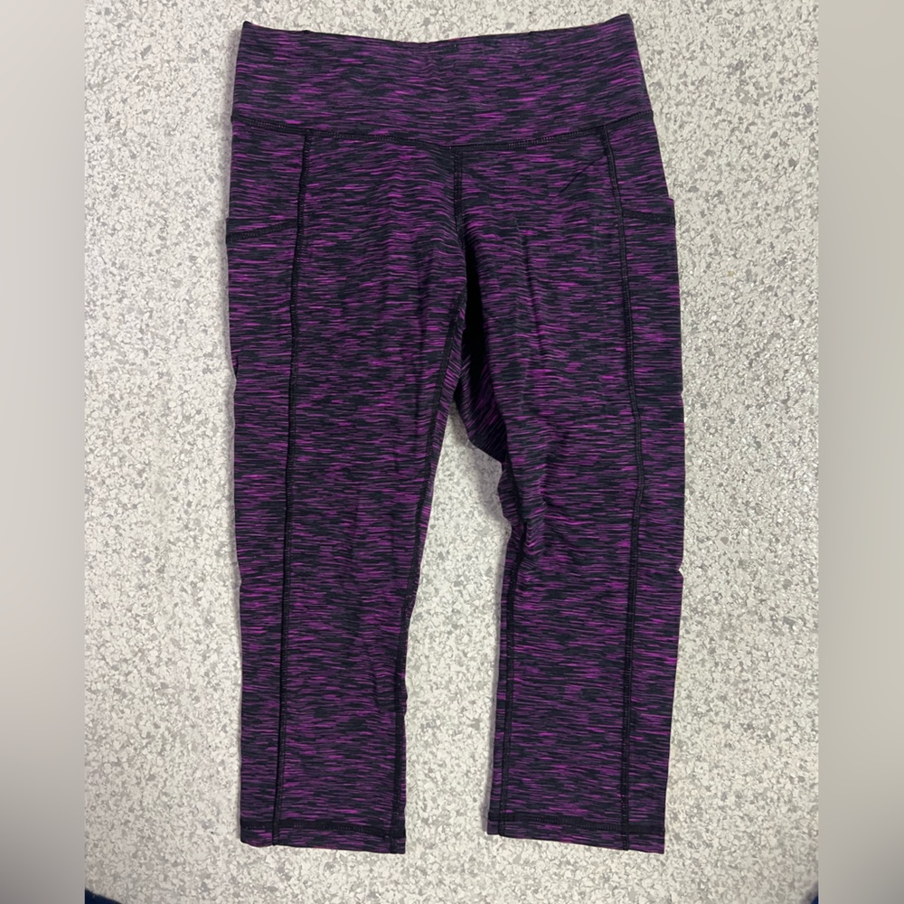 Lucy Purple and Black Leggings